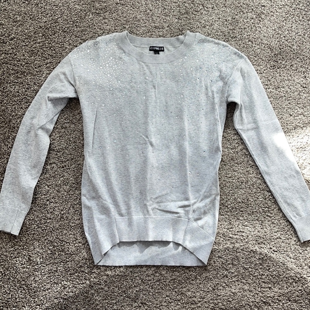 Express Sweater w/ Rhinestones - Picture 5 of 6